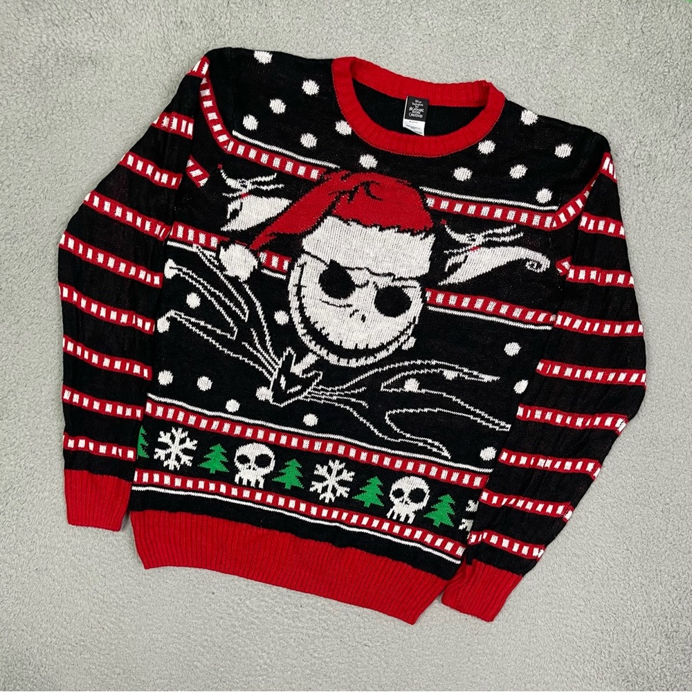 Disney Nightmare‎ Before Christmas Jack Skellington ugly Christmas Sweater